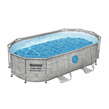 Basen stelażowy Power Steel Swim Vista z oknem 427x250x100 14x8FT BESTWAY 7w1